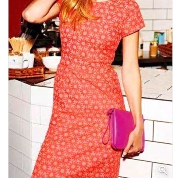 Boden Dresses & Skirts - EUC Boden Daisy Jacquard Textured Floral Textured Sheath Dress Size 12L 12 Long
